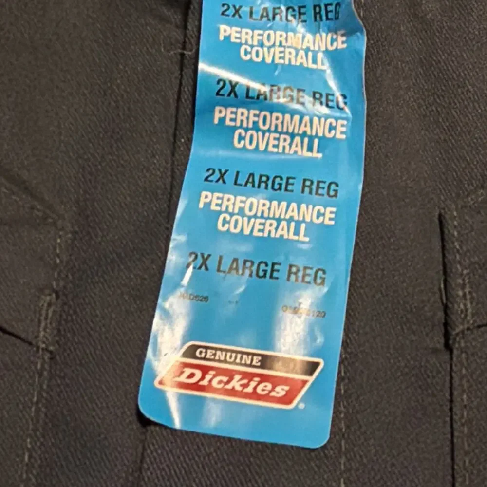 Dickies Coveralls Mens 2XL Navy Blue Work Long Sleeve SEE MEASUREMENTS NEW